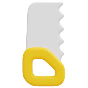 hand saw 3d render icon illustration png