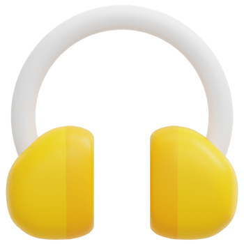 headphones 3d render icon illustration png