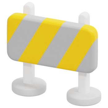under construction 3d render icon illustration png