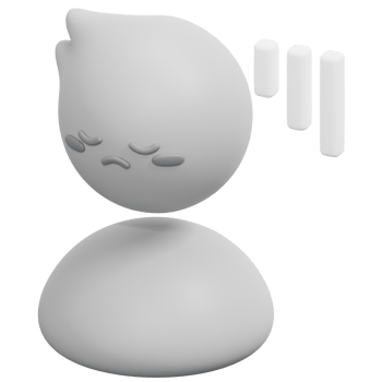 upset 3d render icon illustration png
