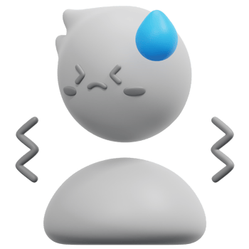 nervous 3d render icon illustration png