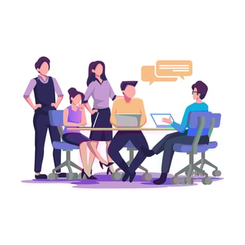 Internship flat style illustration design vector