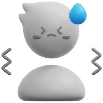 nervous 3d render icon illustration png