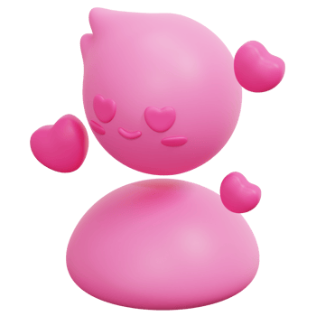 in love 3d render icon illustration png