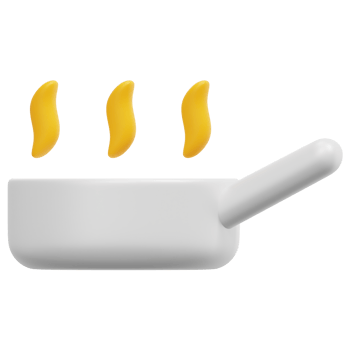 pan 3d render icon illustration png