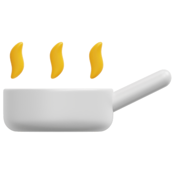pan 3d render icon illustration png