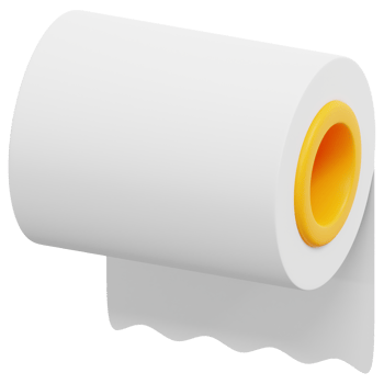 paper towels 3d render icon illustration png