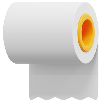 paper towels 3d render icon illustration png