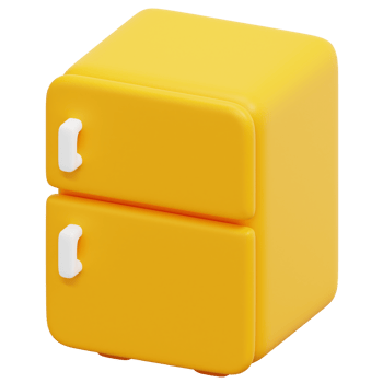 refrigerator 3d render icon illustration png