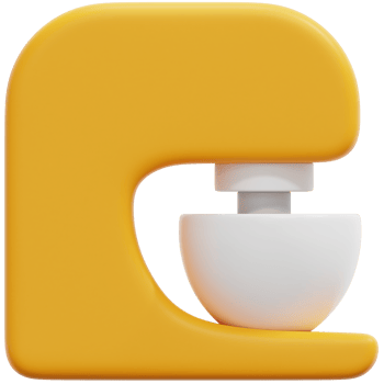 mixer 3d render icon illustration png