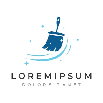 Cleaning Logo template design.Cleaning protection,house cleaner with washing spray and cleaning tools. vector