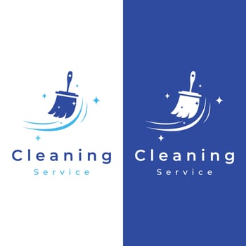 Cleaning Logo template design.Cleaning protection,house cleaner with washing spray and cleaning tools. vector