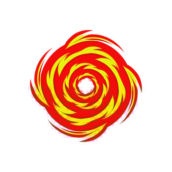 Hurricane symbol. Typhoon, storm, twister, vortex illustration design in abstract style. vector