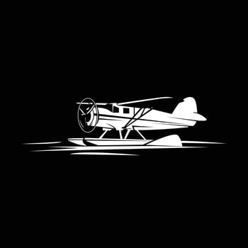 sea plane illustration vector