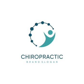 Chiropractic logo design vector with creative unique concept