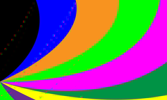 An abstract illustration of colorful curved shapes for backdrop design. Background with modern waves. vector
