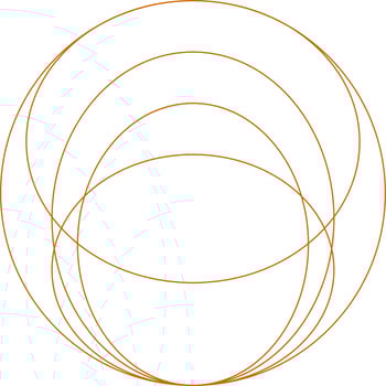 Monoline Spherical Retro Futuristic Design vector