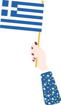 Greece Flag hand drawn,EUR hand drawn vector