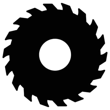 Chainsaw wheel  Which Can Easily Modify Or Edit vector