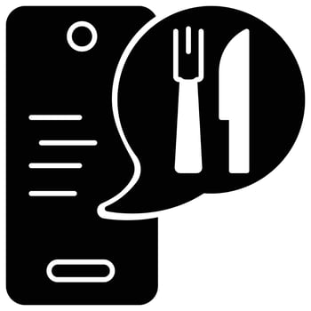 Order icon, Food Service Theme vector
