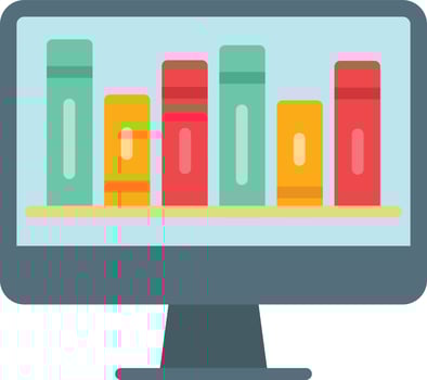 Online Library Flat Icon vector