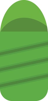 Sleeping Bag Flat Icon vector