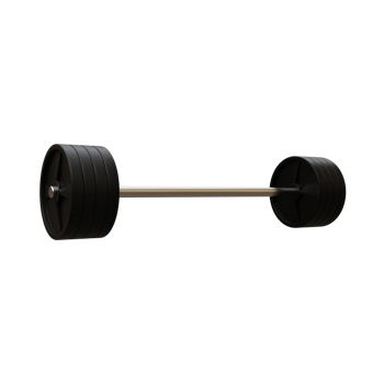 3D rendering illustration of a gym equipment plate and bar png