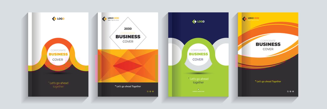 Corporate Business Cover Design template adept for Multipurpose Projects vector