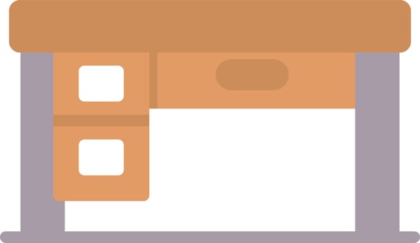 Desk Flat Icon vector