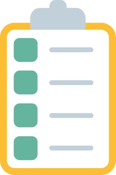 Clipboard Flat Icon vector