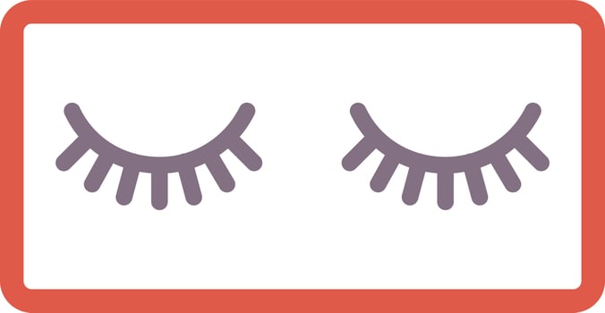 Eyelashes Flat Icon vector
