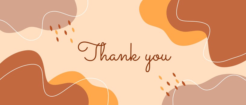 Thank you background design vector