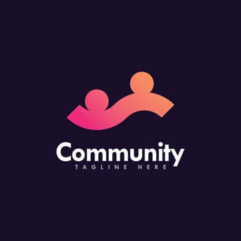 Community, network and social icon vector