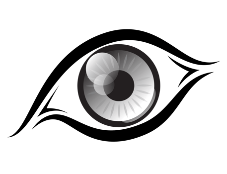 PNG eye icon, eye icon illustration with transparent background.