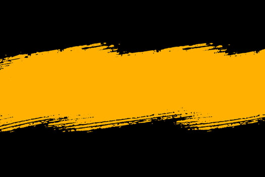 Abstract black and yellow brush background vector