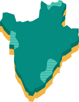 3d map of Burundi png