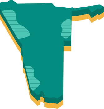 3d map of Namibia png