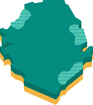3d map of Sierra Leone png