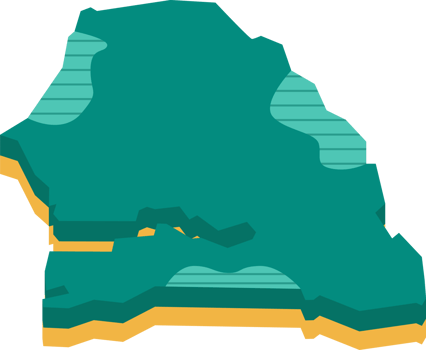 3d map of Senegal png