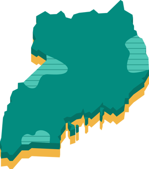 3d map of Uganda png