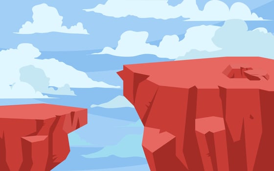 Mountain Cliff landscape vector