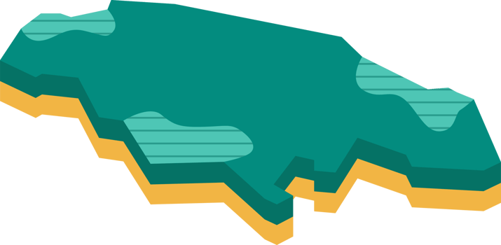 3d map of Jamaica png