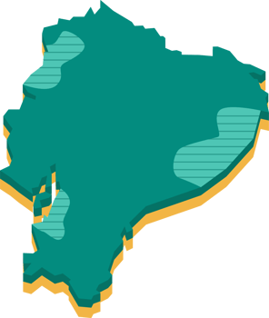 3d map of Ecuador png