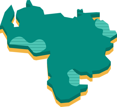 3d map of Venezuela png