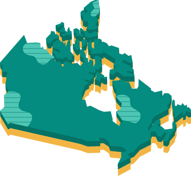 3d map of Canada png