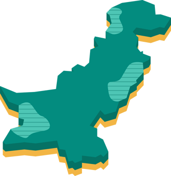 3d map of Pakistan png