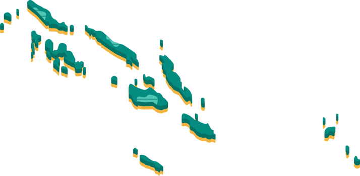 3d map of Solomon Islands png
