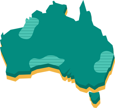 3d map of Australia png