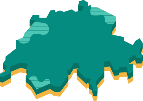 3d map of Switzerland png