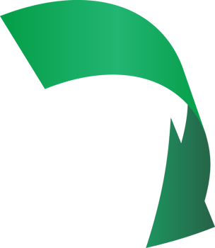 Green ribbon  arrow sticker png